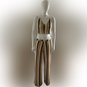 Zara Striped Set- Yellow, Black, White